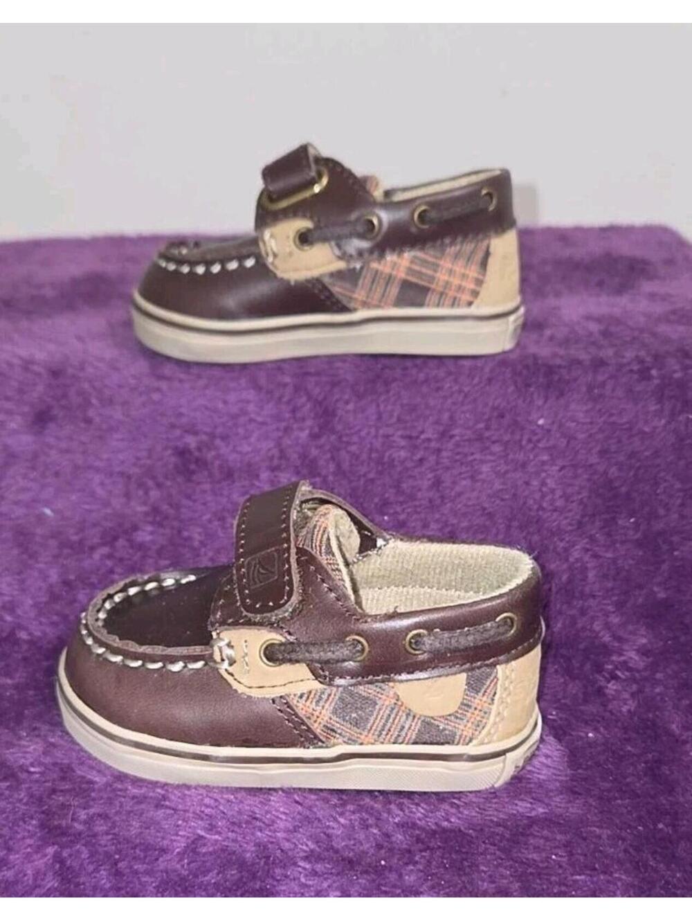 Sperry Top Sider Bluefish Crib Boat Shoes Baby Size 1M New In Box